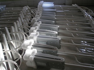 LED wired and installed on Lamp arms